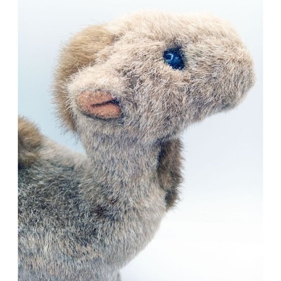 Camel Plush Hand Crafted Brown Grey Stuffed Animal 8 Inch Rough Fur Lifelike - Picture 3 of 12